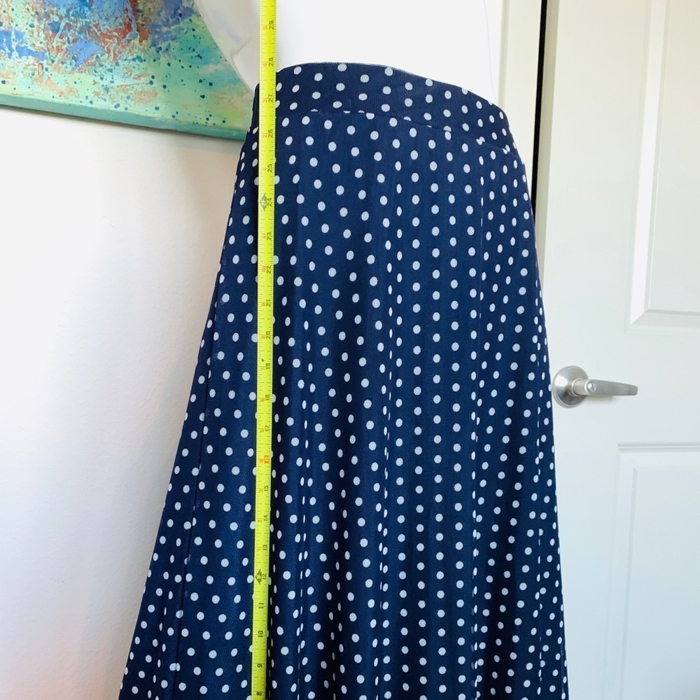 Women’s blue polka dot skirt L - Picture 4 of 6